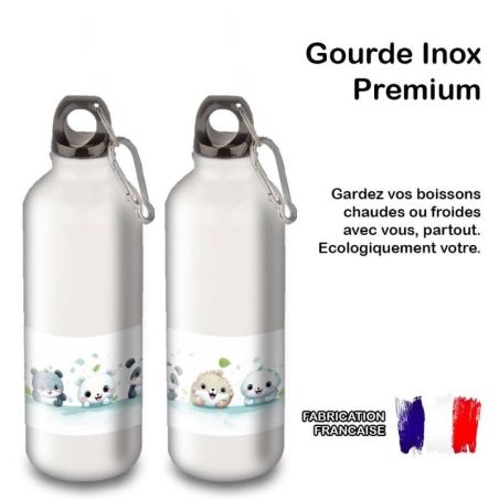 Gourde Alu et Thermos Panda and Friends Gourde Alu et Thermos Panda and Friends