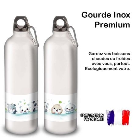 Gourde Alu et Thermos Panda and Friends Gourde Alu et Thermos Panda and Friends