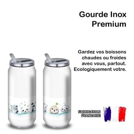 Gourde Alu et Thermos Panda and Friends Gourde Alu et Thermos Panda and Friends