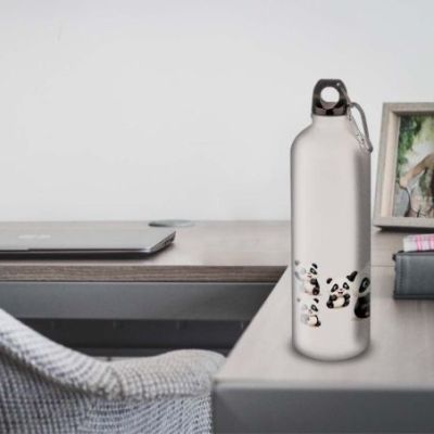 Gourde Alu et Thermos Pandas Fun