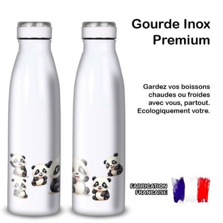 Gourde Alu et Thermos Pandas Fun Gourde Alu et Thermos Pandas Fun