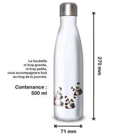 Gourde Alu et Thermos Pandas Fun Gourde Alu et Thermos Pandas Fun