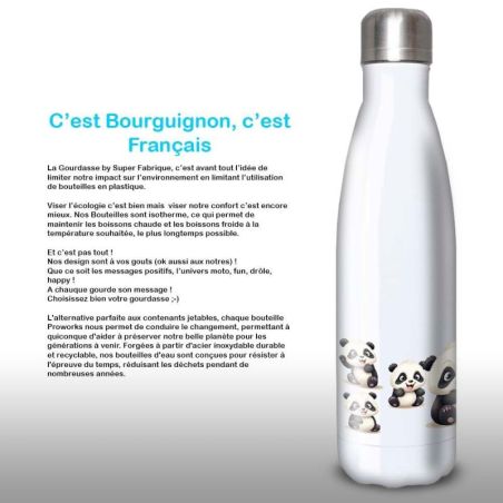 Gourde Alu et Thermos Pandas Fun Gourde Alu et Thermos Pandas Fun